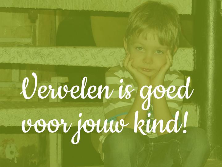 kind op trap en tekst vervelen is goed voor jouw kind!